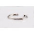 Silver color twisted bangle 