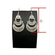 Bohemian style vintage crescent shapes earrings