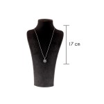 Black and White Flower Zircon stone Necklace