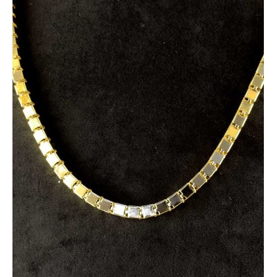 Cube link chain golden color Necklace