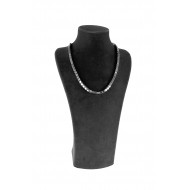 Cube link chain silver color Necklace