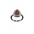 925 Sterling Silver with drop shape embedded with solitaires